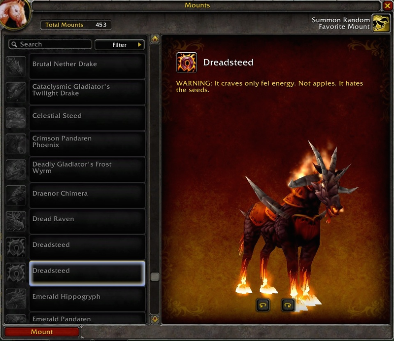 Illustration for article titled Blizzard Adds Silly Mount Descriptions In Warlords of Draenor Beta